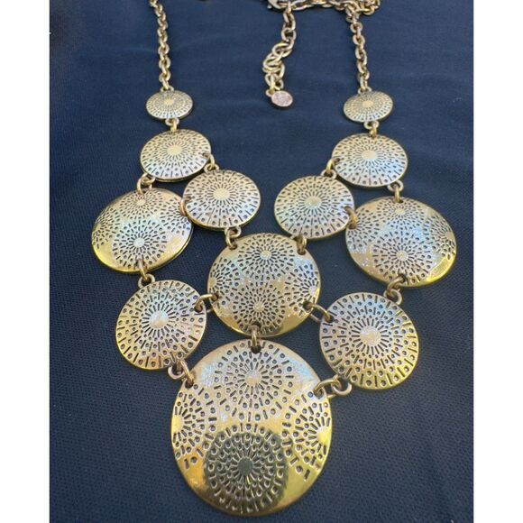 Vintage Ruby Road Interlinked Medallion Necklace - Picture 3 of 6